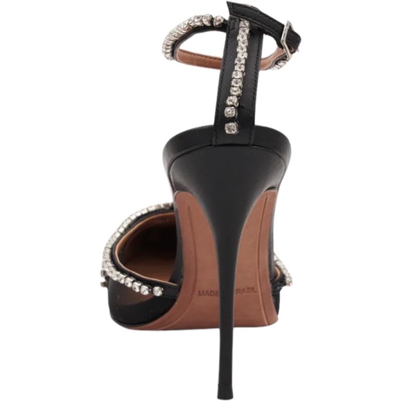 BCBGMAXAZRIA Women’s Navino Sparkle Mesh Pump Heel Black - Picture 6 of 9